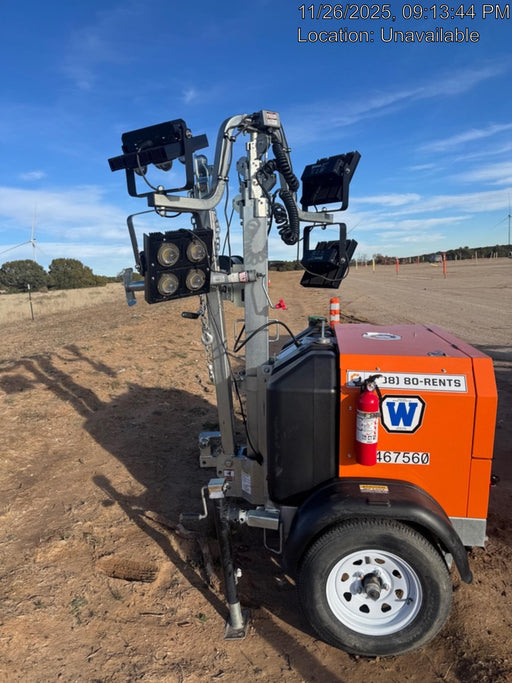 2024 Wanco WLTT-4MM4K Diesel, Deep Sea Controller, Shore Power Plug, Auto Start, (4) 350W LED Floodlights, 4kW Generator, 60 Gal Fuel Tank, 2" Ball, T3