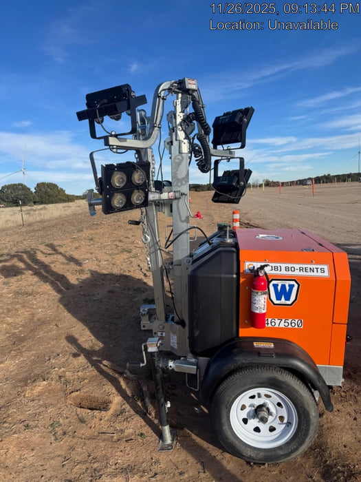 2024 Wanco WLTT-4MM4K Diesel, Deep Sea Controller, Shore Power Plug, Auto Start, (4) 350W LED Floodlights, 4kW Generator, 60 Gal Fuel Tank, 2" Ball, T3