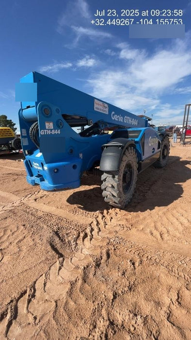 2018 Genie GTH-844 GTH-844 w/Open ROPS, Solid Tires, beacon/work lights, 60" carriage/forks