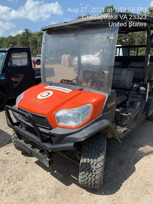 2020 Kubota RTV-X1140W-H Canopy, 4-Seater, Diesel, Windshield Acrylic Clear, Strobe Light, Backup Alarm