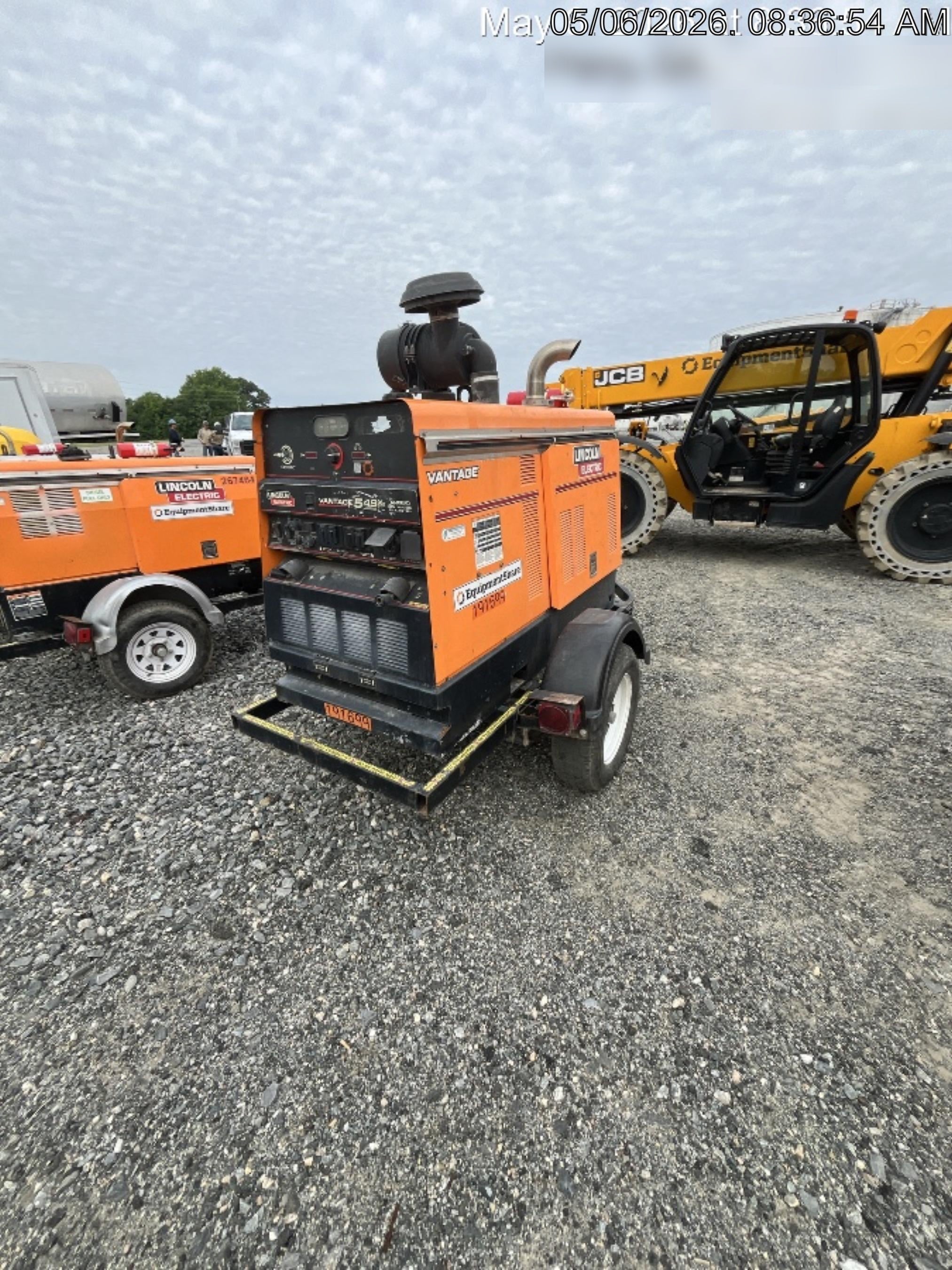 2021 Lincoln Electric Vantage 549X Ready Pak 3, ORANGE (includes trailer, cable rack, fender light kit)