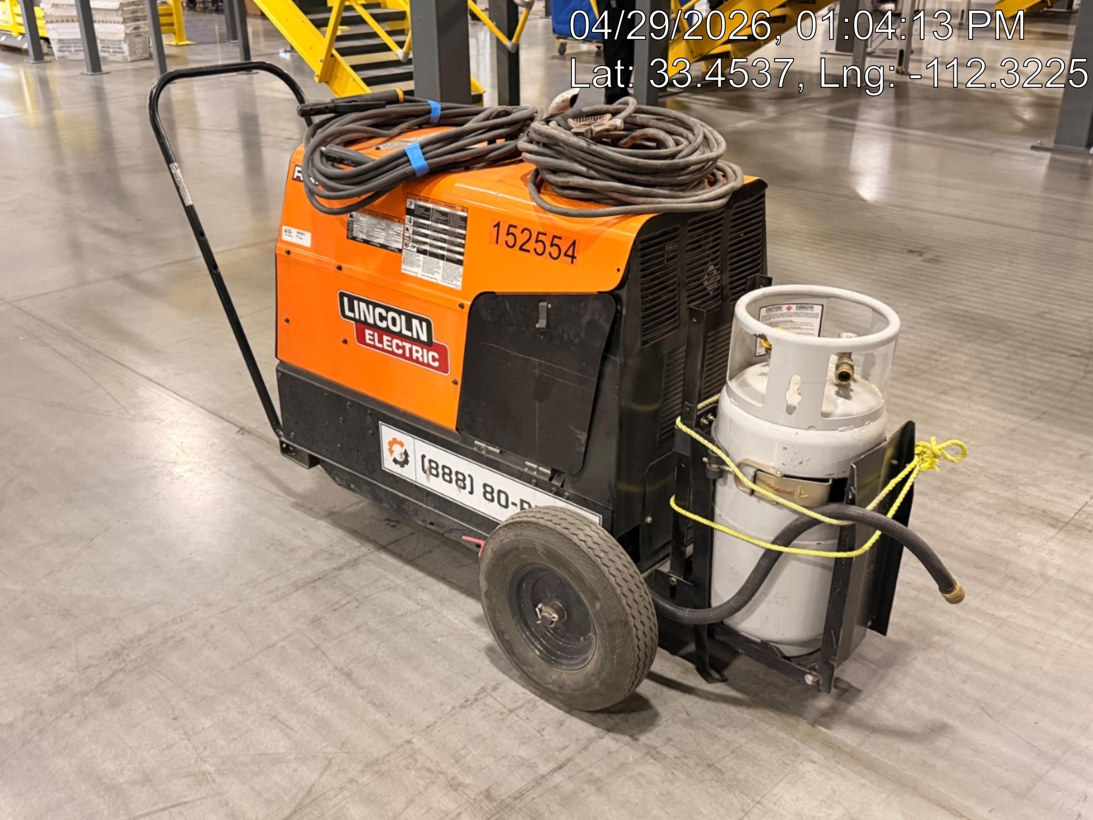 2021 Lincoln Electric Ranger 305 LPG LPG One-Pak (includes undercarriage, tank holder & tank strap) ORANGE