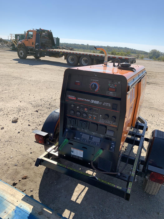 2021 Lincoln Electric Vantage 322 Vantage 322 Ready Pak 3 w/ Decals, ORANGE (includes trailer, cable rack, fender light kit) NO Telematics