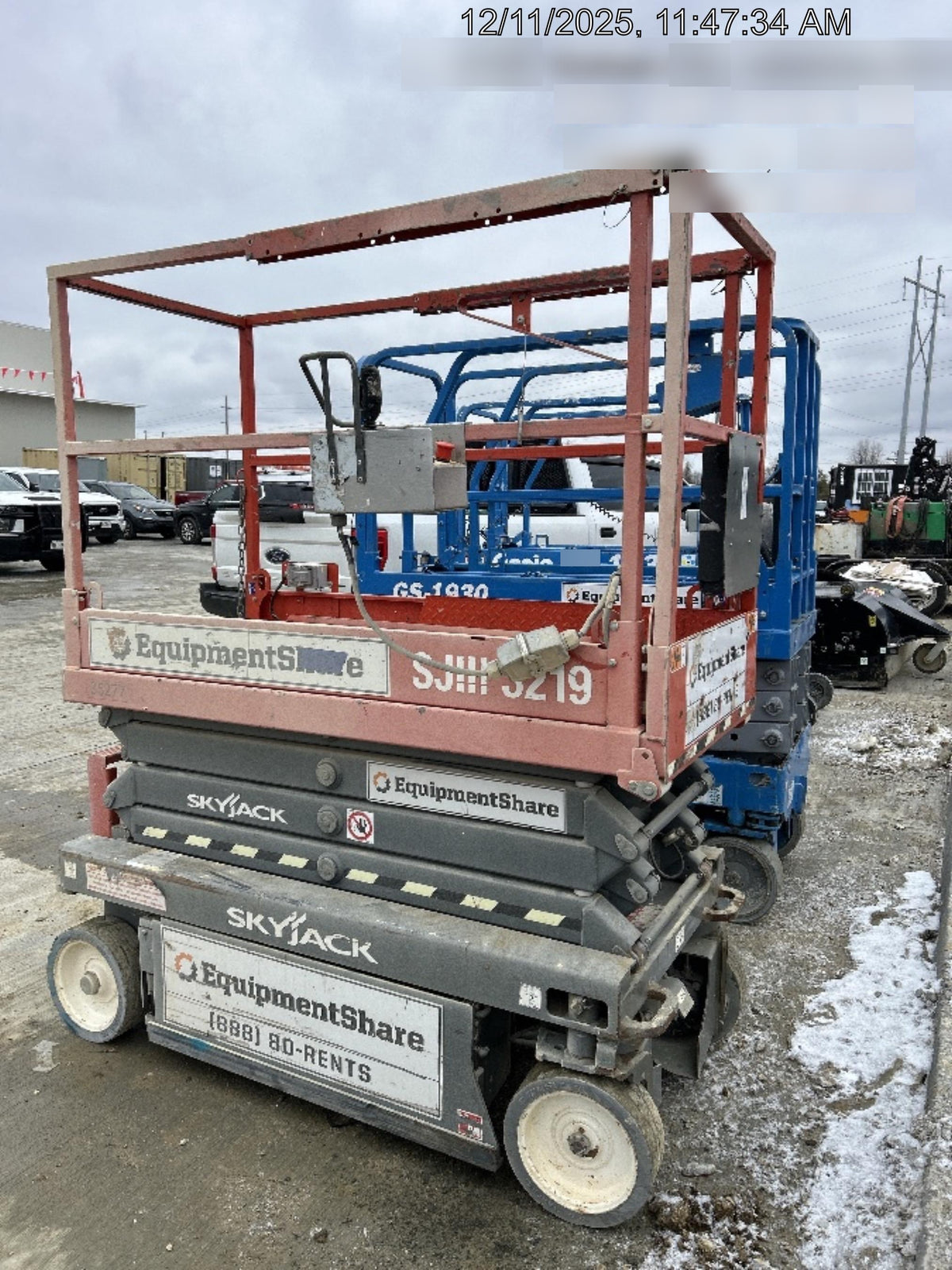 2019 Skyjack SJIII-3219 Standard Options, Trojan Batteries