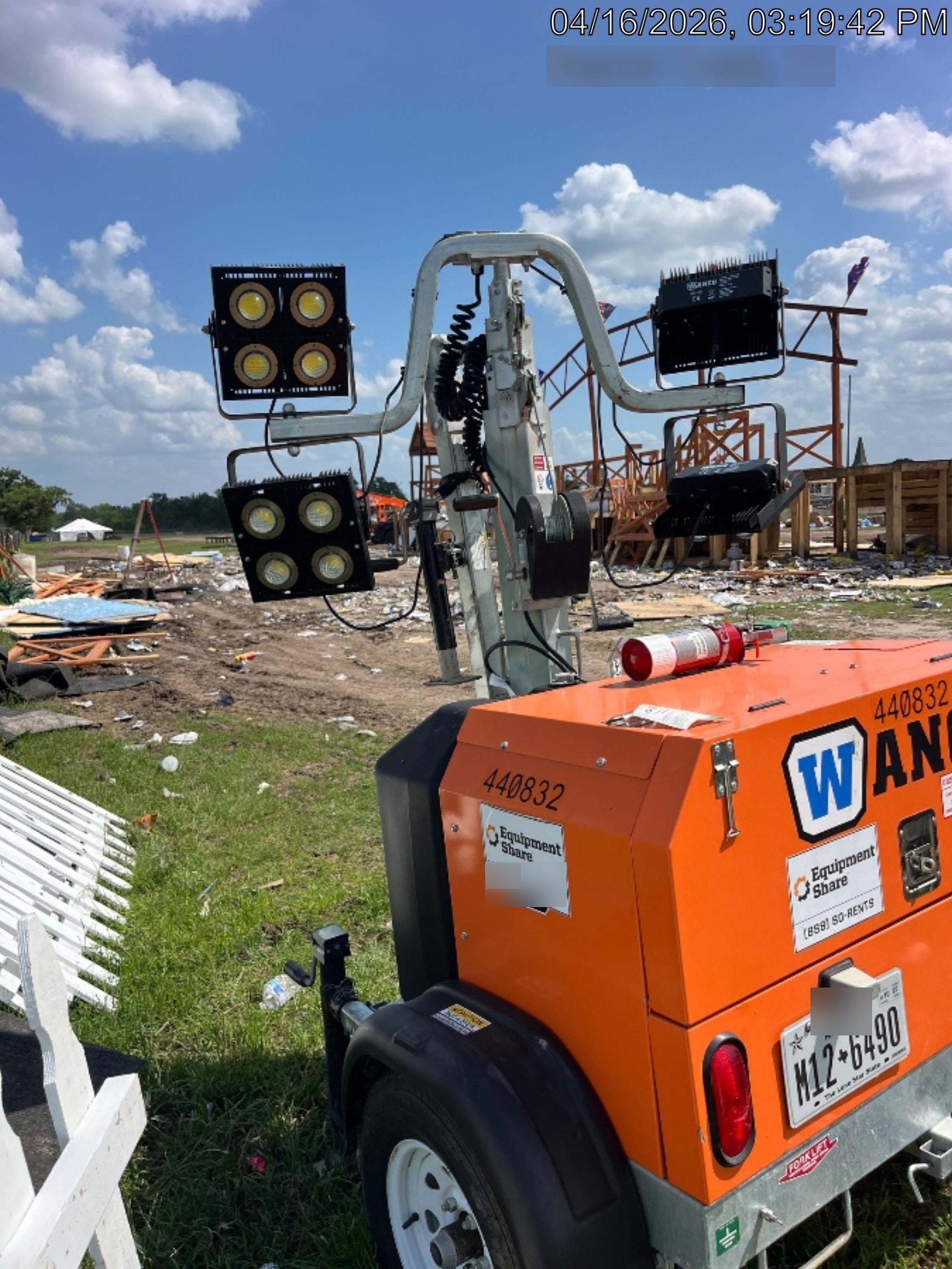 2024 Wanco WLTT-4MM4K Diesel, Deep Sea Controller, Shore Power Plug, Auto Start, (4) 350W LED Floodlights, 4kW Generator, 60 Gal Fuel Tank, 2" Ball, T3