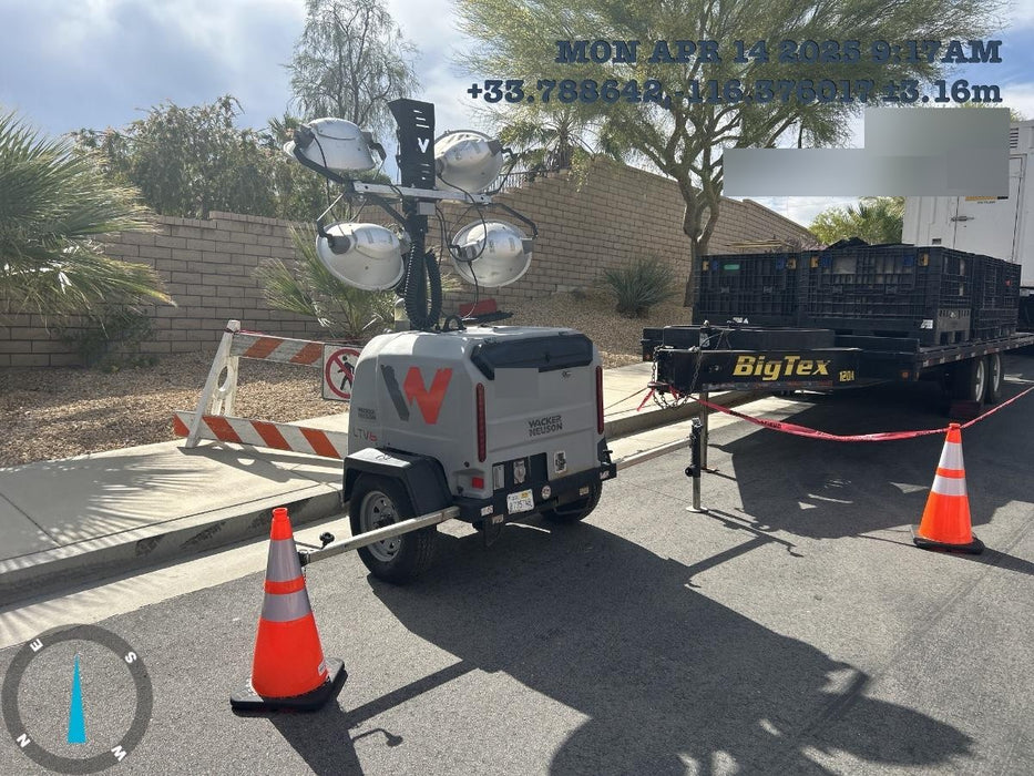 2019 Wacker Neuson LTV6L-MH Wacker Neuson LTV6L Mobile Light Tower w/Fuel Level Sensor Installed