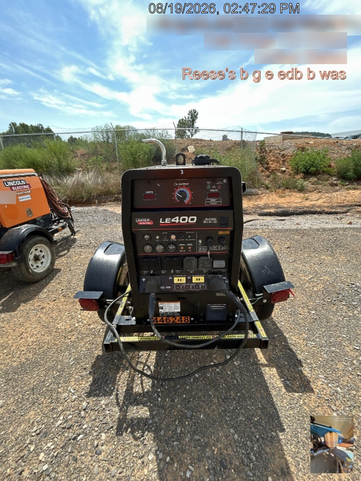 2024 Lincoln Electric LE400 Kubota V1505, Trlr, Cable Rack, Light Kit, ES Decals, T3