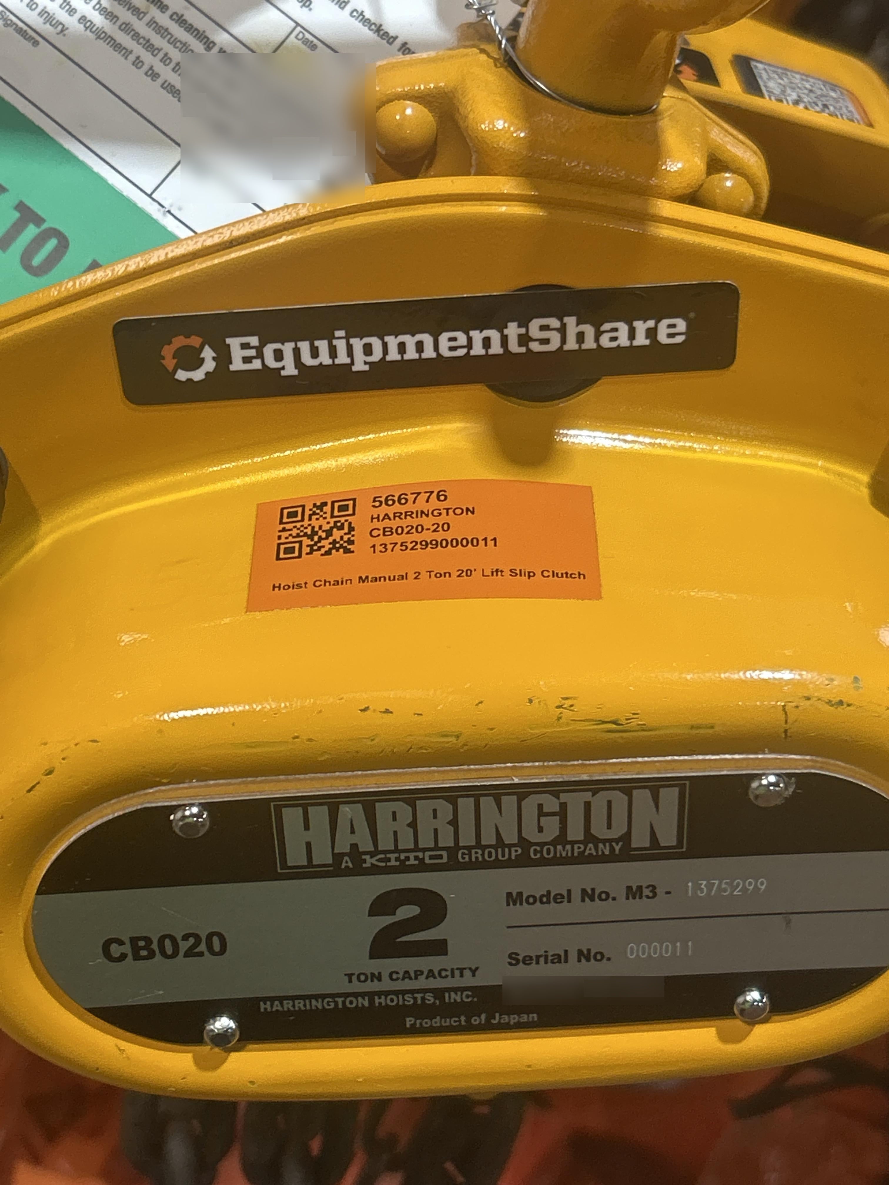 2025 HARRINGTON CB020-20