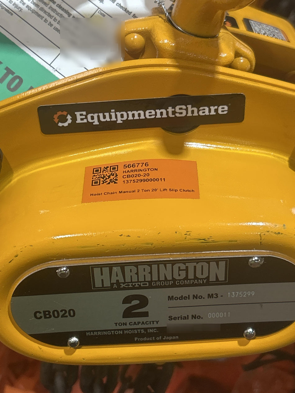 2025 HARRINGTON CB020-20
