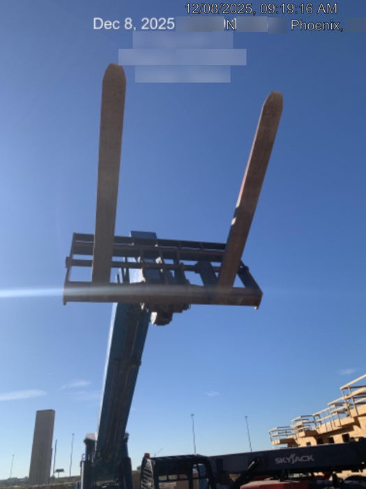 2018 Genie GTH-1056 Genie GTH-1056 w/ROPS, Work Lights, Solid Tires, RH Cab Mesh, Beacon, 60" Carriage and Forks