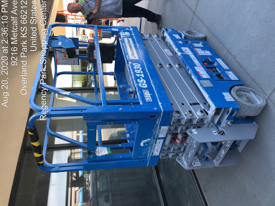 2020 Genie GS-1930 Solid Non Marking Tires, Beacon, Folding rails with half height swing gate