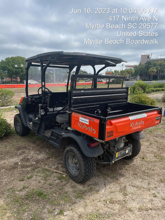 2022 Kubota RTV-X1140W-H Plastic Canopy, Windshield Acrylic Clear, LED Strobe Light, Wire Harness Kit, Back up Alarm