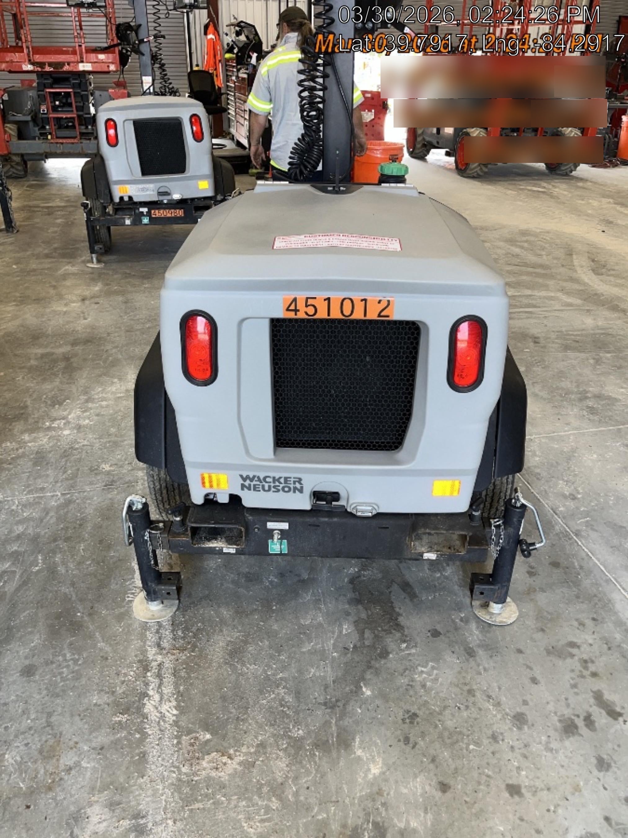 2024 Wacker Neuson LTT4 Diesel, Kohler KDW702, Deep Sea Controller, Auto Start, LED 320W, Bypass Outlet, T3