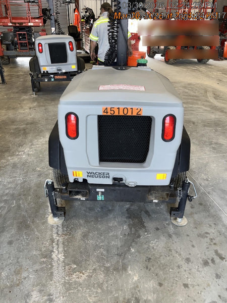 2024 Wacker Neuson LTT4 Diesel, Kohler KDW702, Deep Sea Controller, Auto Start, LED 320W, Bypass Outlet, T3