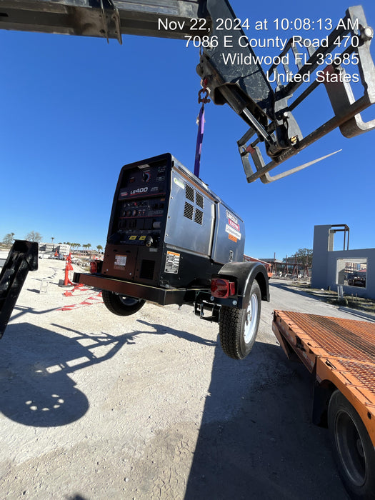 2024 Lincoln Electric LE400 Kubota V1505, Trlr, Cable Rack, Light Kit, ES Decals, T3