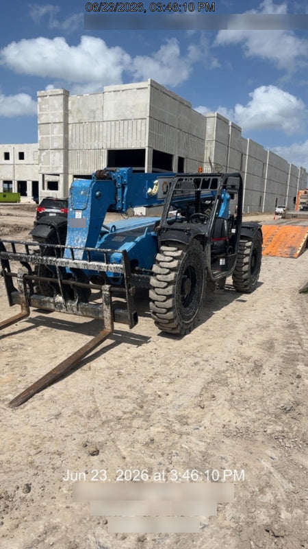 2019 Genie GTH-636 Canopy, Solid RT Tires, LED Work Lights, Beacon 60" QA Carriage, 48" Forks