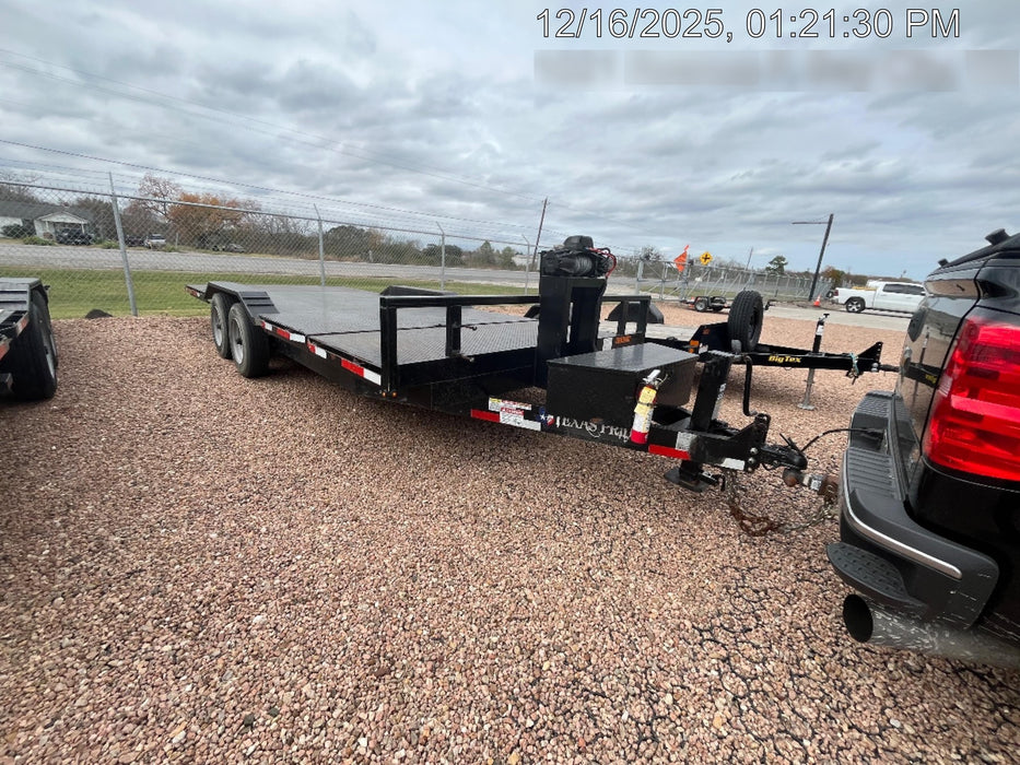2024 TEXAS PRIDE TRAILERS 21' Lowboy Gravity Tilt Bed 14K Bumper Pull Trailer