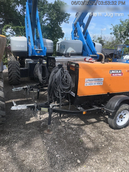 2022 Lincoln Electric LE400 Kubota V1505, Trlr, Cable Rack, Light Kit, ES Decals, T3