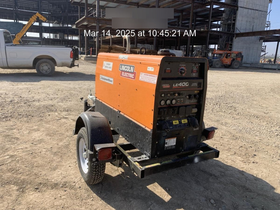 2022 Lincoln Electric LE400 Kubota V1505, Trlr, Cable Rack, Light Kit, ES Decals, T3