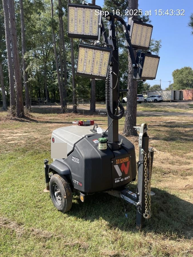 2024 Wacker Neuson LTT4 Diesel, Kohler KDW702, Deep Sea Controller, Auto Start, LED 320W, Bypass Outlet, T3