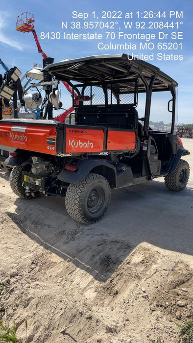 2022 Kubota RTV-X1140W-H Plastic Canopy, Windshield Acrylic Clear, LED Strobe Light, Wire Harness Kit, Back up Alarm
