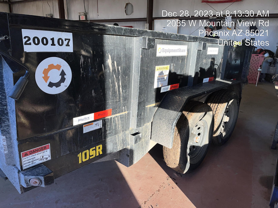 2022 BIG TEX TRAILER 10SR-12XLBK7SIR