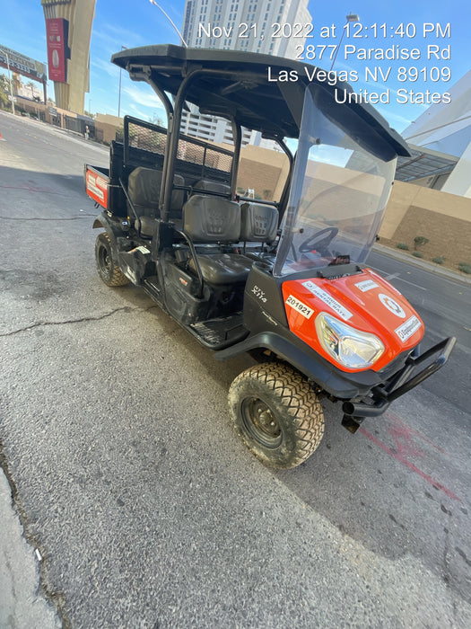 2022 Kubota RTV-X1140W-H Plastic Canopy, Windshield Acrylic Clear, LED Strobe Light, Wire Harness Kit, Back up Alarm