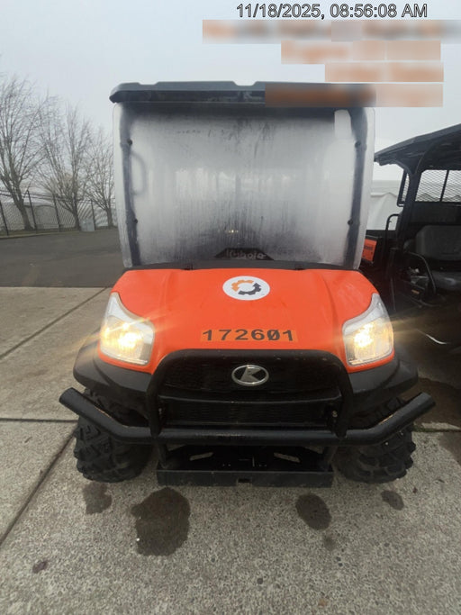 2022 Kubota RTV-X1140W-H Plastic Canopy, Windshield Acrylic Clear, LED Strobe Light, Wire Harness Kit, Back up Alarm