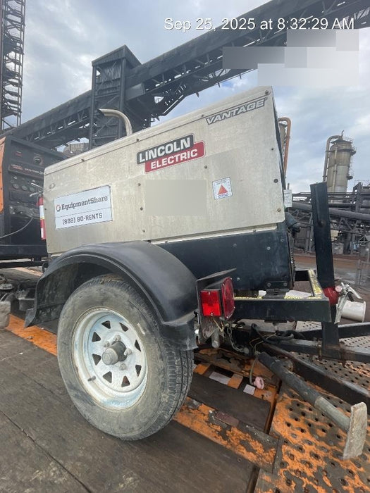 2019 Lincoln Electric Vantage 322 Lincoln Vantage 322 Welder w/Trailer, Light Kit, Cable Rack