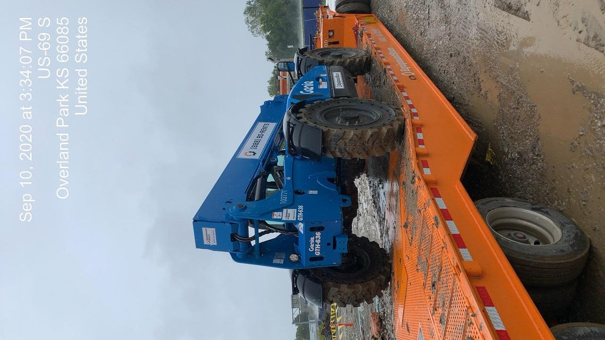 2020 Genie GTH-636 Cab/Heat/Air, Solid Tires, Work Lights, Beacon, Aux Hydraulics, Back up Alarm
