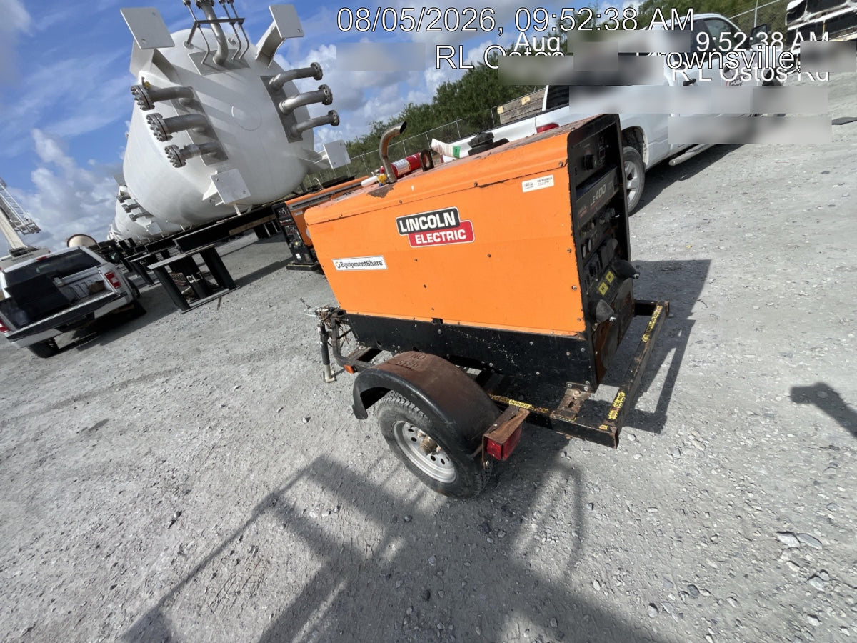 2022 Lincoln Electric LE400 Kubota V1505, Trlr, Cable Rack, Light Kit, ES Decals, T3