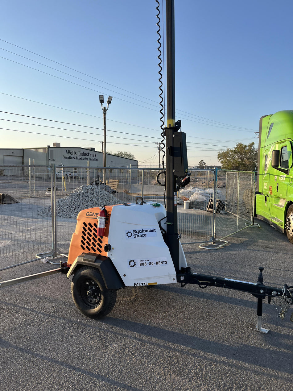 2024 Generac MLT2 Diesel, Flex Switch 120V Input, Powerzone Controller, 
(4) 320W LED Lights, 4kW Generator, 39.9 Gal Fuel Tank, 2" Ball, T3
