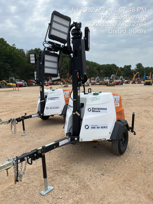 2023 Generac MLT2 Diesel, Flex Switch 120V Input, Powerzone Controller, (4) 320W LED Lights, 4kW Generator, 39.9 Gal Fuel Tank, 2" Ball, T3