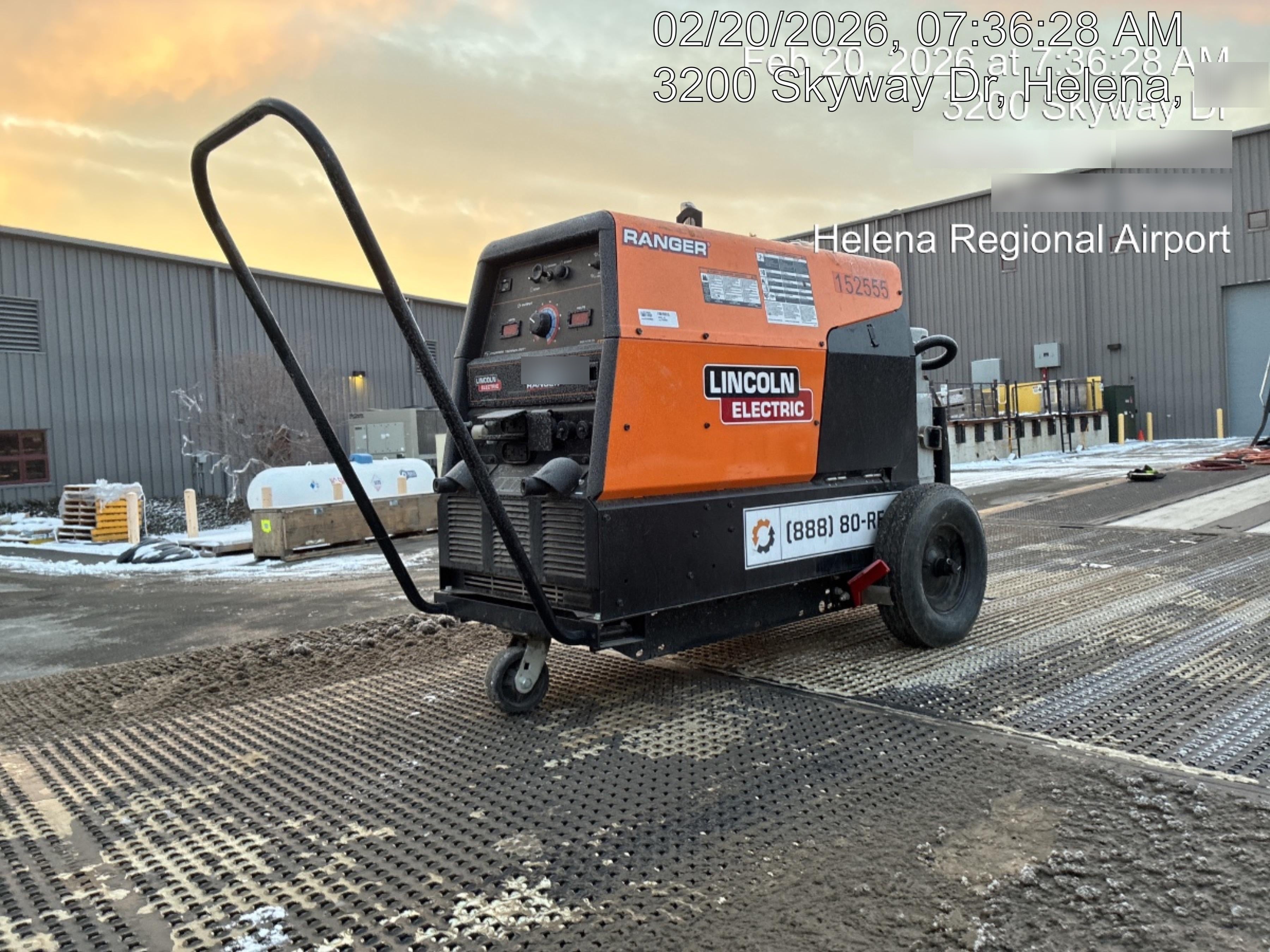 2021 Lincoln Electric Ranger 305 LPG LPG One-Pak (includes undercarriage, tank holder & tank strap) ORANGE