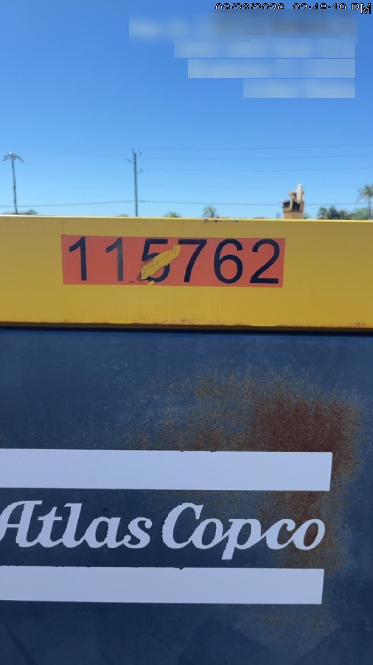 2020 ATLAS COPCO PAS 150 HF CS Enclosed