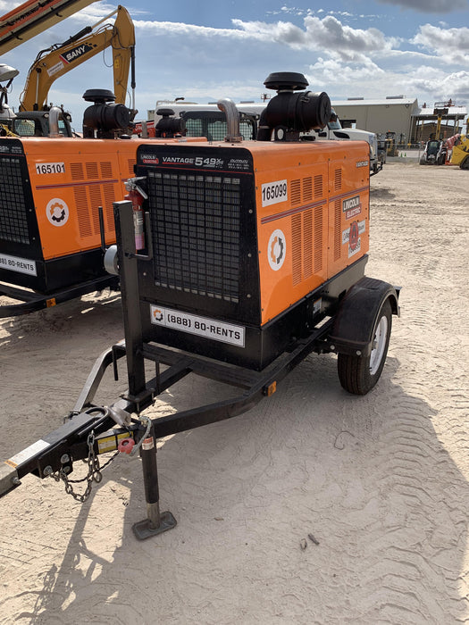 2021 Lincoln Electric Vantage 549X Ready Pak 3, ORANGE (includes trailer, cable rack, fender light kit)