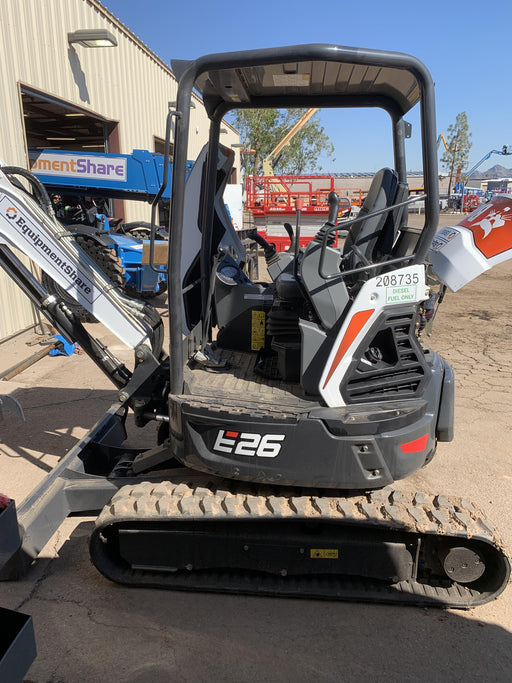 2022 Bobcat E26 Canopy, Rubber Tracks, Manual QC