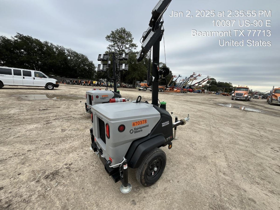 2024 Wacker Neuson LTT4 Diesel, Kohler KDW702, Deep Sea Controller, Auto Start, LED 320W, Bypass Outlet, T3