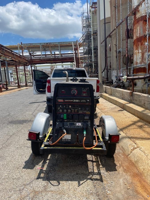2019 Lincoln Electric Vantage 322 Lincoln Vantage 322 Welder w/Trailer, Light Kit, Cable Rack