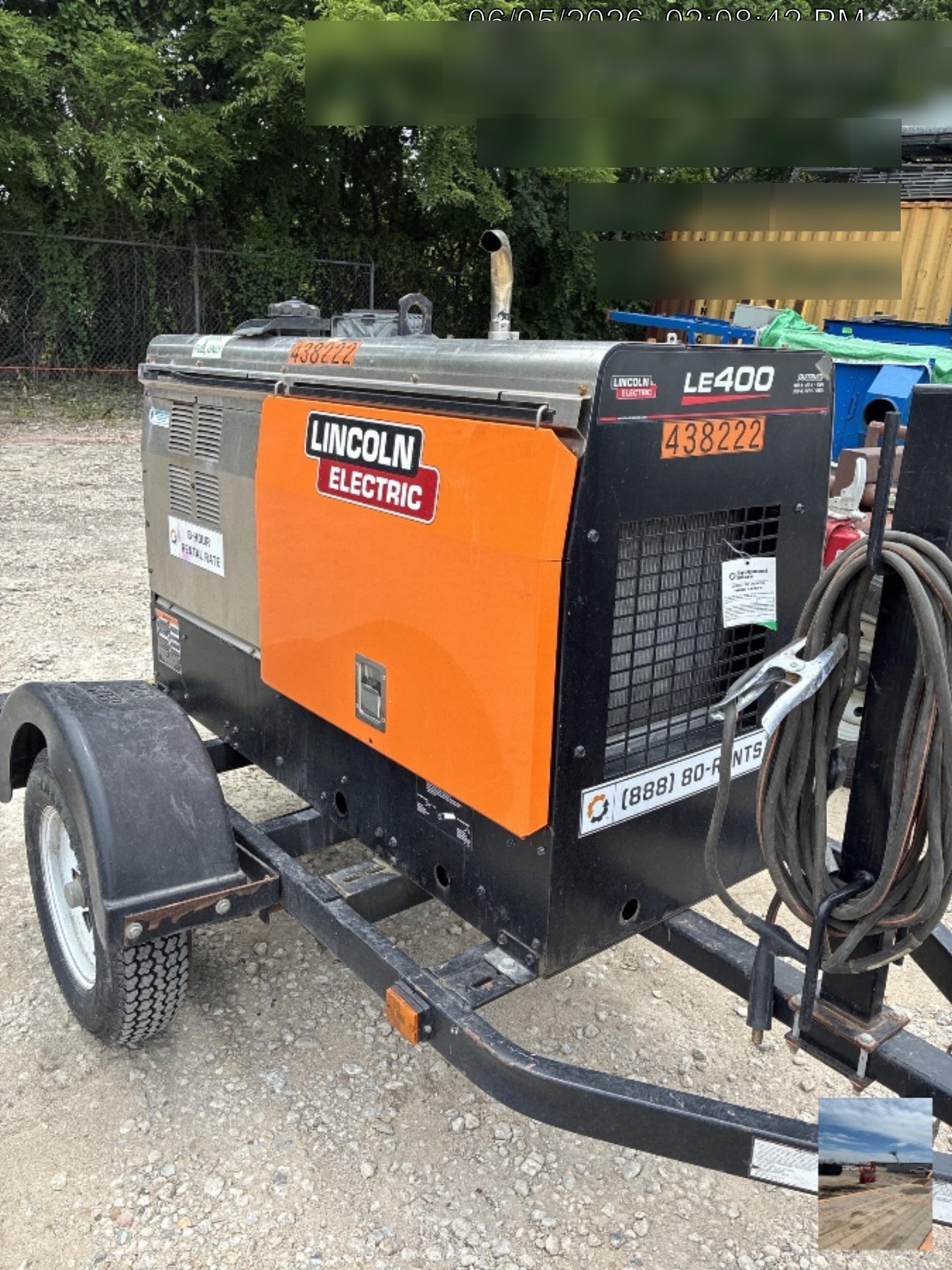 2024 Lincoln Electric LE400 Kubota V1505, Trlr, Cable Rack, Light Kit, ES Decals, T3