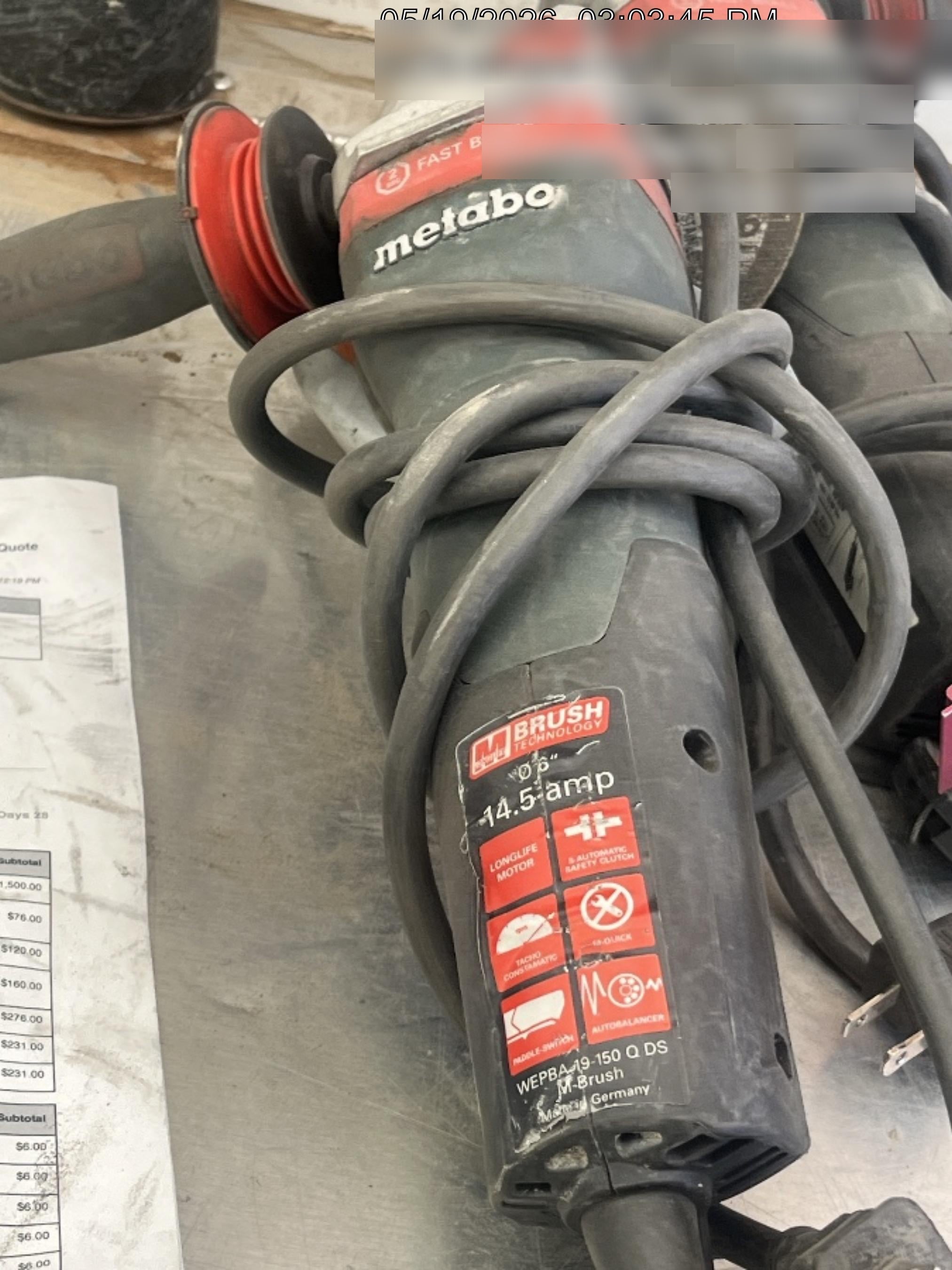 2024 METABO WEPBA19-150Q
