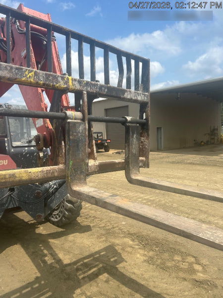 2018 Manitou MTA10055 Manitou MTA 10055 w/Cab/Heat/AC, Work Lights/Strobe, Aux Hyd, Solid Tires, Lift Hook, 66" Carriage, 60" Forks