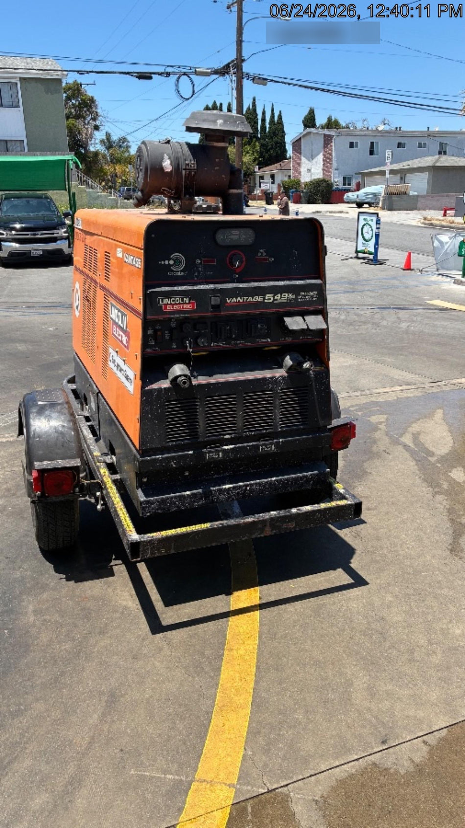 2021 Lincoln Electric Vantage 549X Ready Pak 3, ORANGE (includes trailer, cable rack, fender light kit)