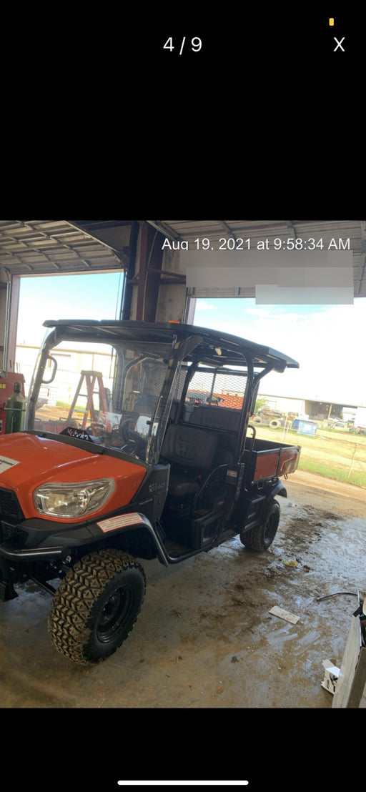 2021 Kubota RTV-X1140W-H Plastic Canopy, Windshield Acrylic Clear, LED Strobe Light, Wire Harness Kit, Back up Alarm