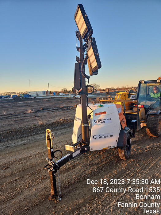 2023 Generac MLT2 Diesel, Flex Switch 120V Input, Powerzone Controller, 
(4) 320W LED Lights, 4kW Generator, 39.9 Gal Fuel Tank, 2" Ball, T3