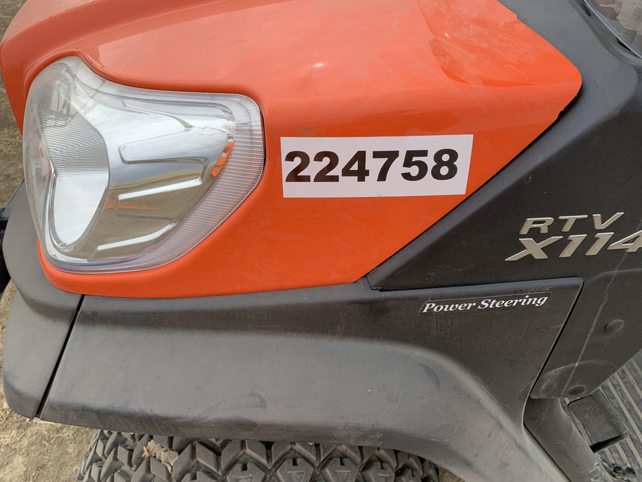 2022 Kubota RTV-X1140W-H Plastic Canopy, Windshield Acrylic Clear, LED Strobe Light, Wire Harness Kit, Back up Alarm