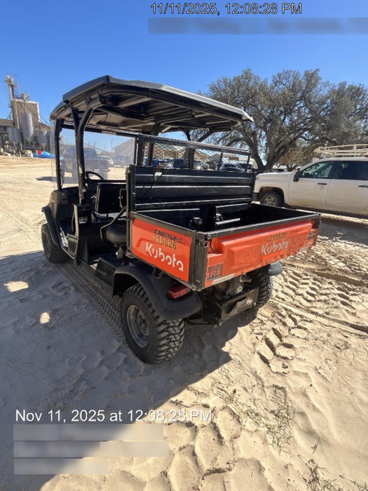 2022 Kubota RTV-X1140W-H Plastic Canopy, Windshield Acrylic Clear, LED Strobe Light, Wire Harness Kit, Back up Alarm