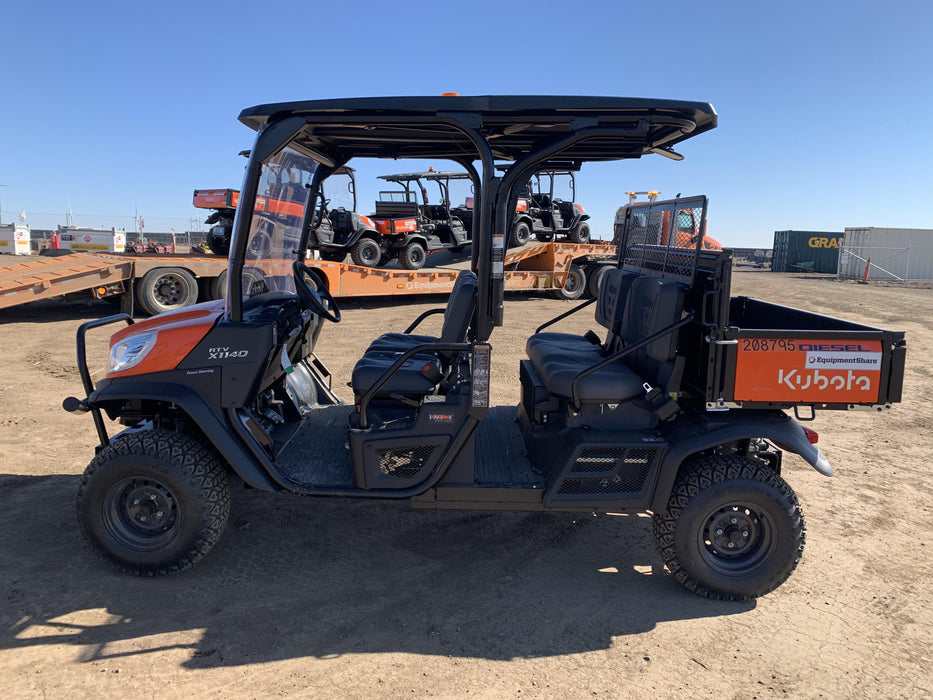 2022 Kubota RTV-X1140W-H Plastic Canopy, Windshield Acrylic Clear, LED Strobe Light, Wire Harness Kit, Back up Alarm