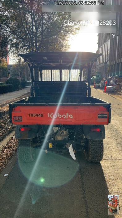 2021 Kubota RTV-X1140W-H Plastic Canopy, Windshield Acrylic Clear, LED Strobe Light, Wire Harness Kit, Back up Alarm