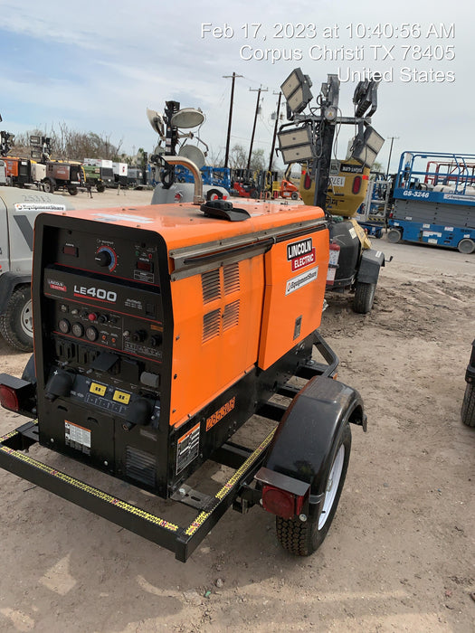 2022 Lincoln Electric LE400 Kubota V1505, Trlr, Cable Rack, Light Kit, ES Decals, T3